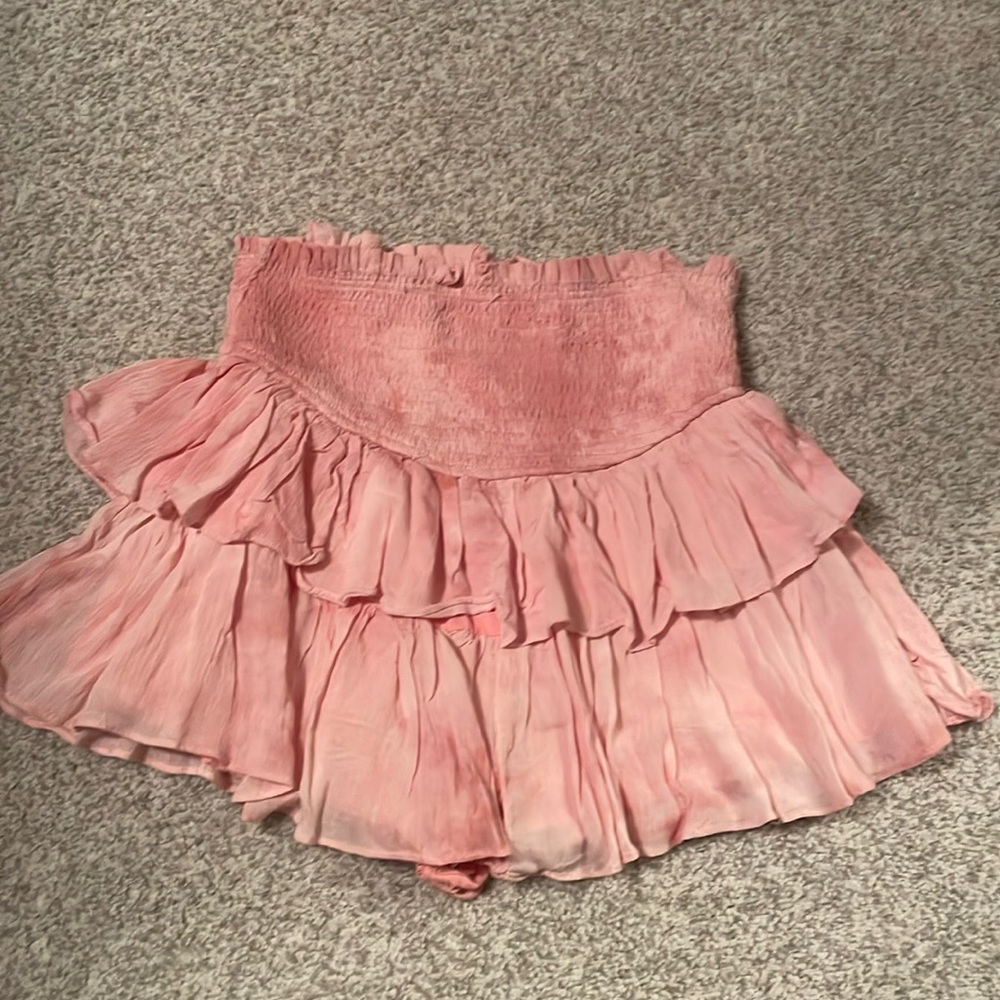 Pink flowy skirt